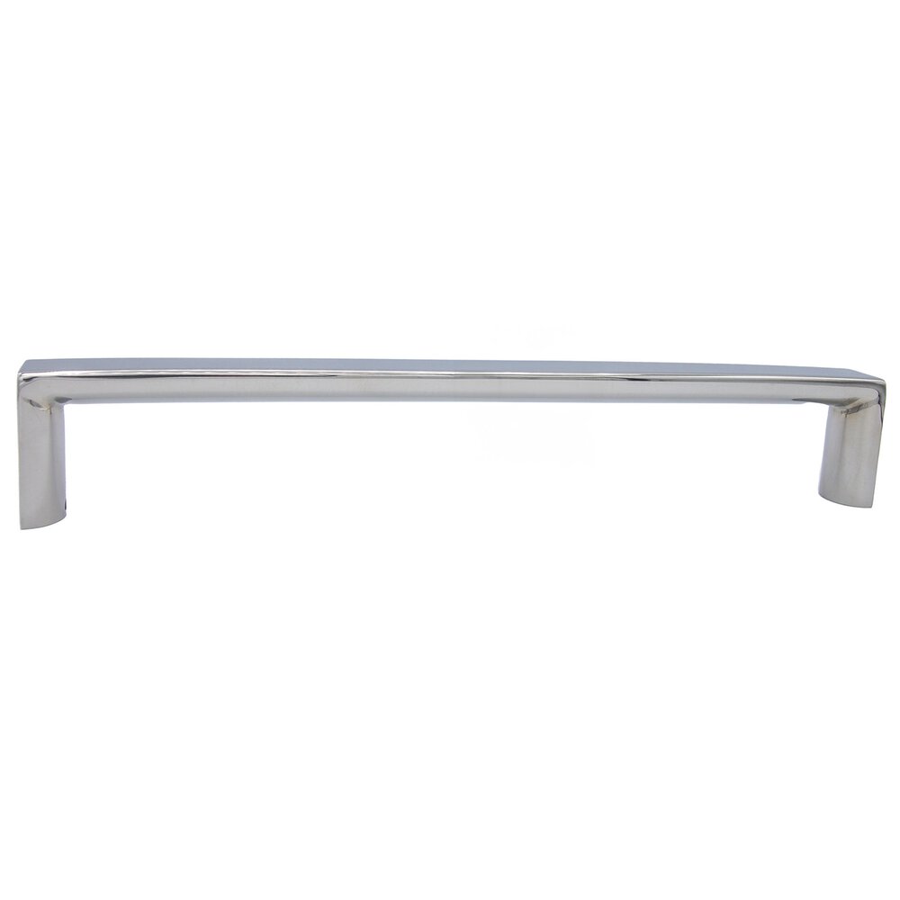Linnea Hardware 17 3/4" Through Bolt Half Moon End Appliance/ Shower Door Pull in Polished Stainless Steel