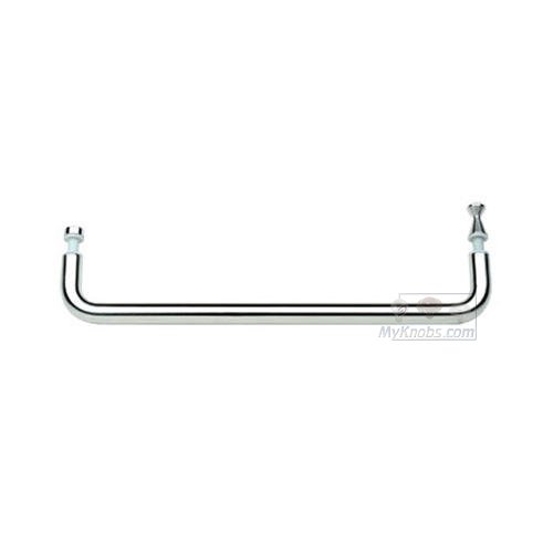 Linnea Hardware 17 3/4" Centers Round Shower Pull in Polished Stainless Steel