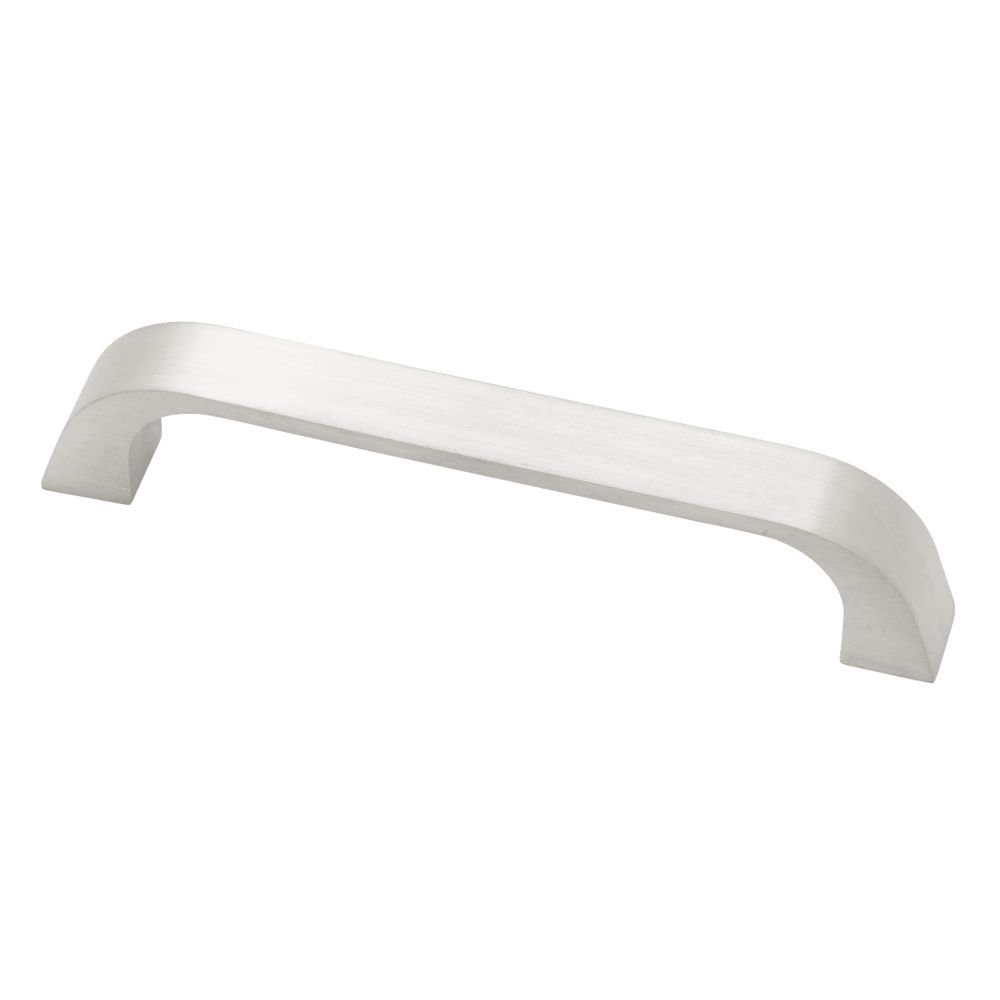 Liberty Hardware 4" Centers Die Cast Brushed Aluminum Drawer Pull in Brushed Aluminum