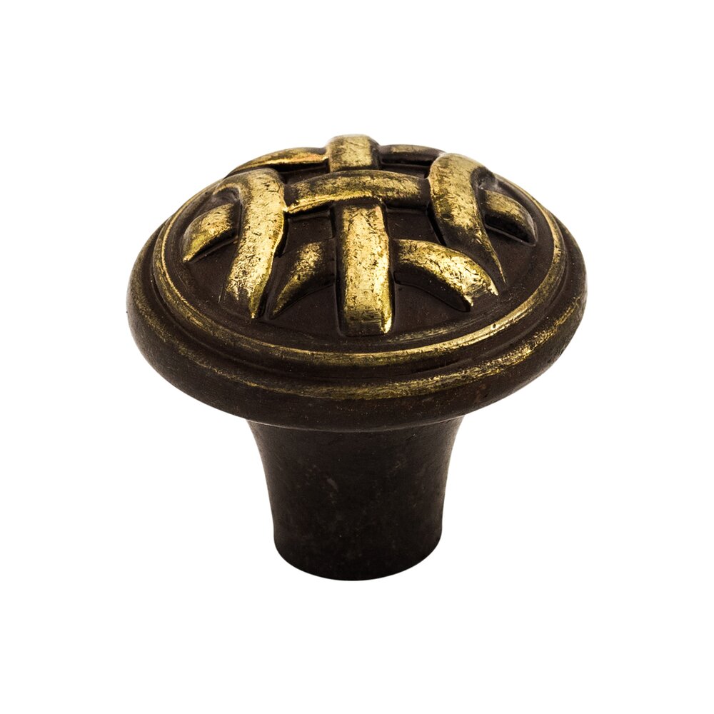Top Knobs Celtic 1" Diameter Mushroom Knob in Dark Antique Brass