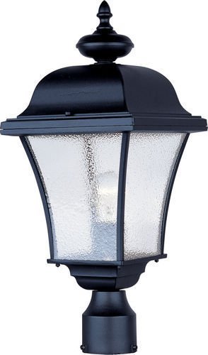 Maxim Lighting 9" 1-Light Outdoor Pole/Post Lantern in Black