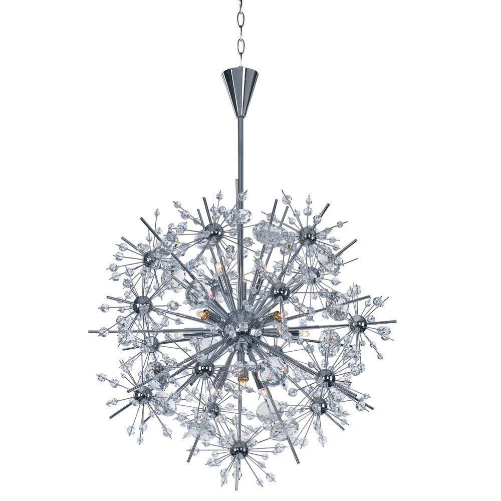 Maxim Lighting 11 Light Chandelier in Polished Chrome with Beveled Crystal Glass