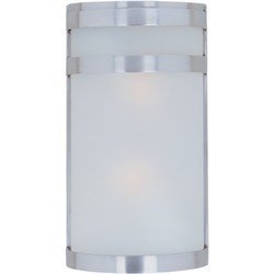 Maxim Lighting Arc LED 2-Light LED Outdoor Wall Lantern in Stainless Steel