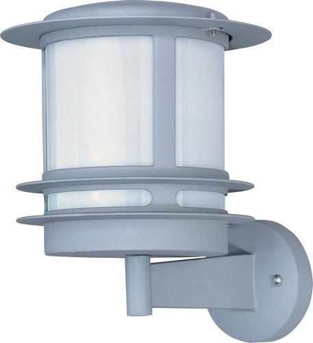 Maxim Lighting 9" Energy Star 1-Light Wall Mount in Platinum with White Glass