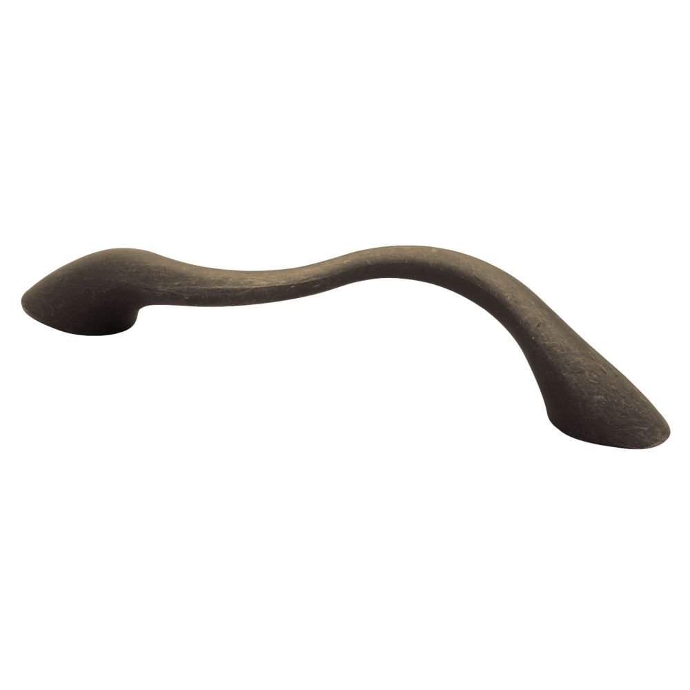 Liberty Hardware Small Wavy Pull 96mm in Distressed Oil Rubbed Bronze