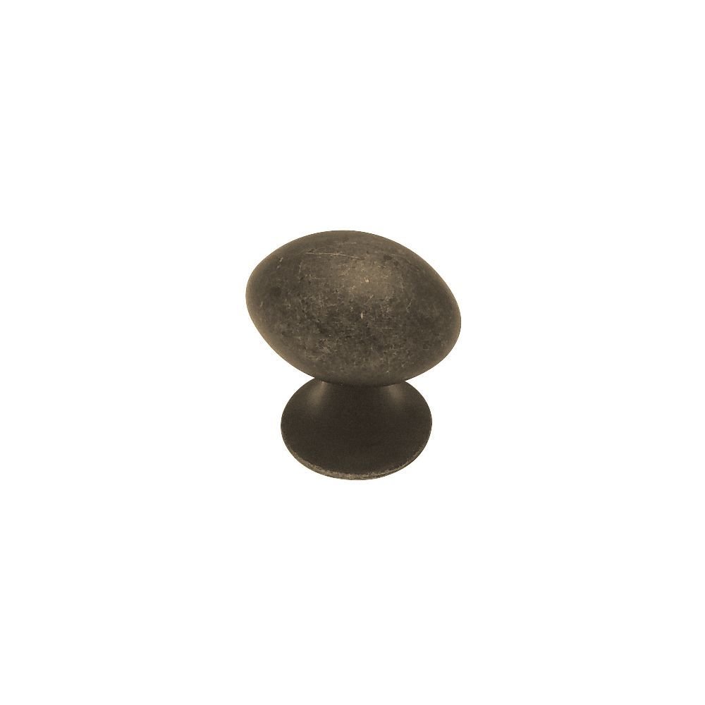 Liberty Hardware Small Football Knob 1" in Distressed Oil Rubbed Bronze