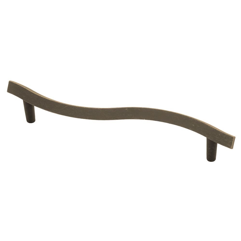 Liberty Hardware Large Angular Pull - 128mm Distressed Oil Rubbed Bronze
