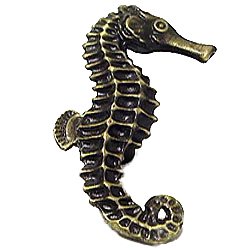 Novelty Hardware Large Seahorse Facing Right Knob in Nickel