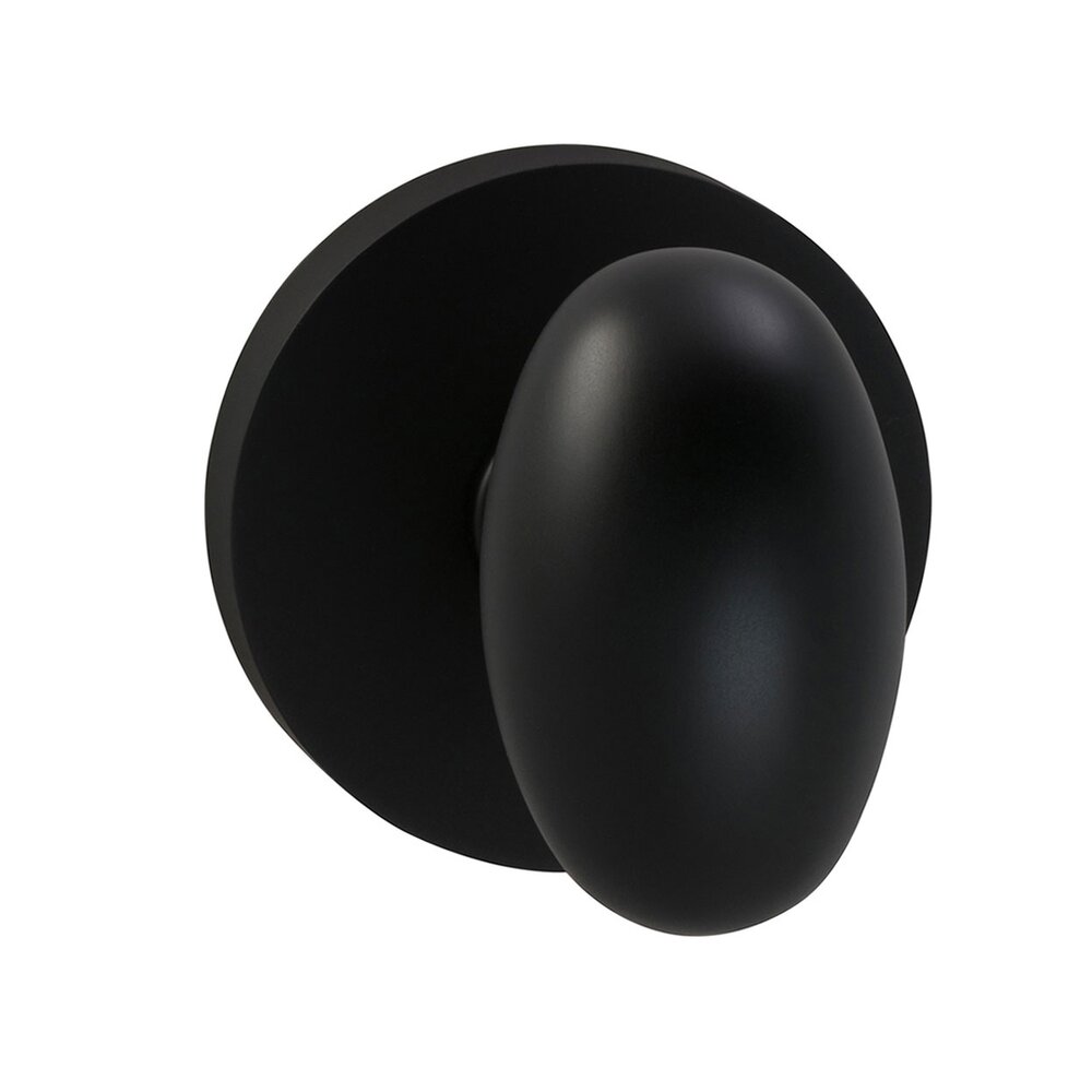 Omnia Hardware Single Dummy Egg Knob with Modern Rose in Oil Rubbed Bronze Lacquered