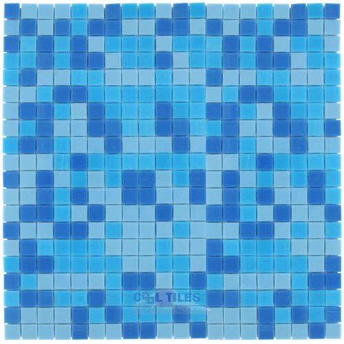 Vicenza Mosaico Glass Tiles Film-Faced Sheets in Pervinca