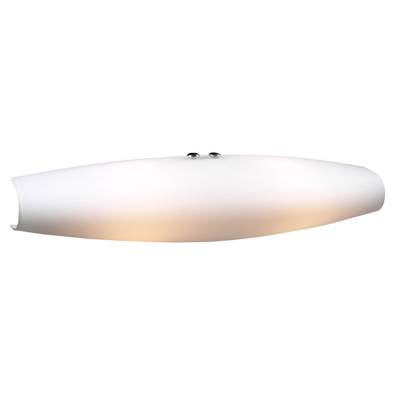 PLC Lighting 4 3/4" Wall Light in Polished Chrome with Matte Opal Glass