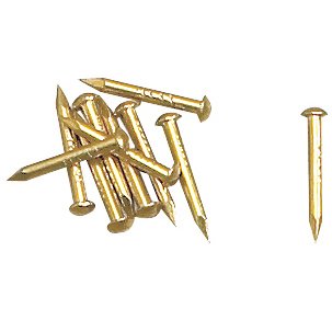 Richelieu 10 Pack of 1.8mm x 16mm Nails in Brass