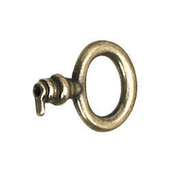 Richelieu Solid Brass 1 1/2" Long Plain Decorative Mock Key in Burnished Brass
