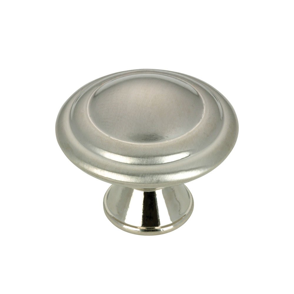 Richelieu 1 1/8" Diameter Narrow Button Knob in Brushed Nickel