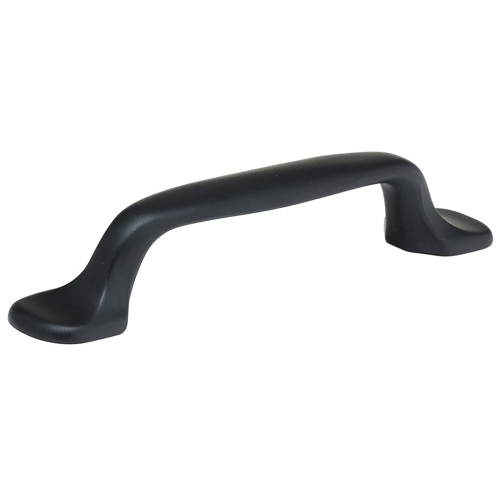 Richelieu 3 3/4" Centers Rounded Edge Pull in Matte Black