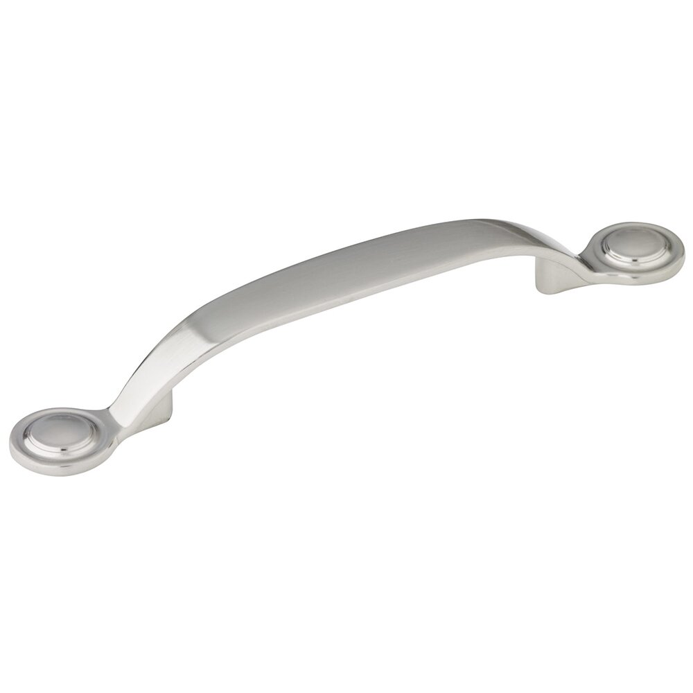 Richelieu 3 3/4" Centers Handle with Button Ends in Brushed Nickel