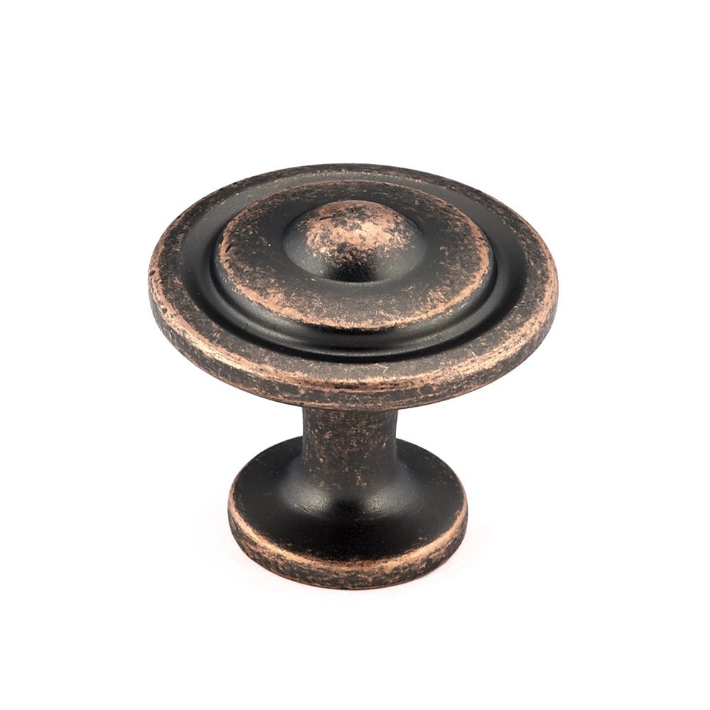 Richelieu 1 1/4" Diameter Bullseye Knob in Antique Copper