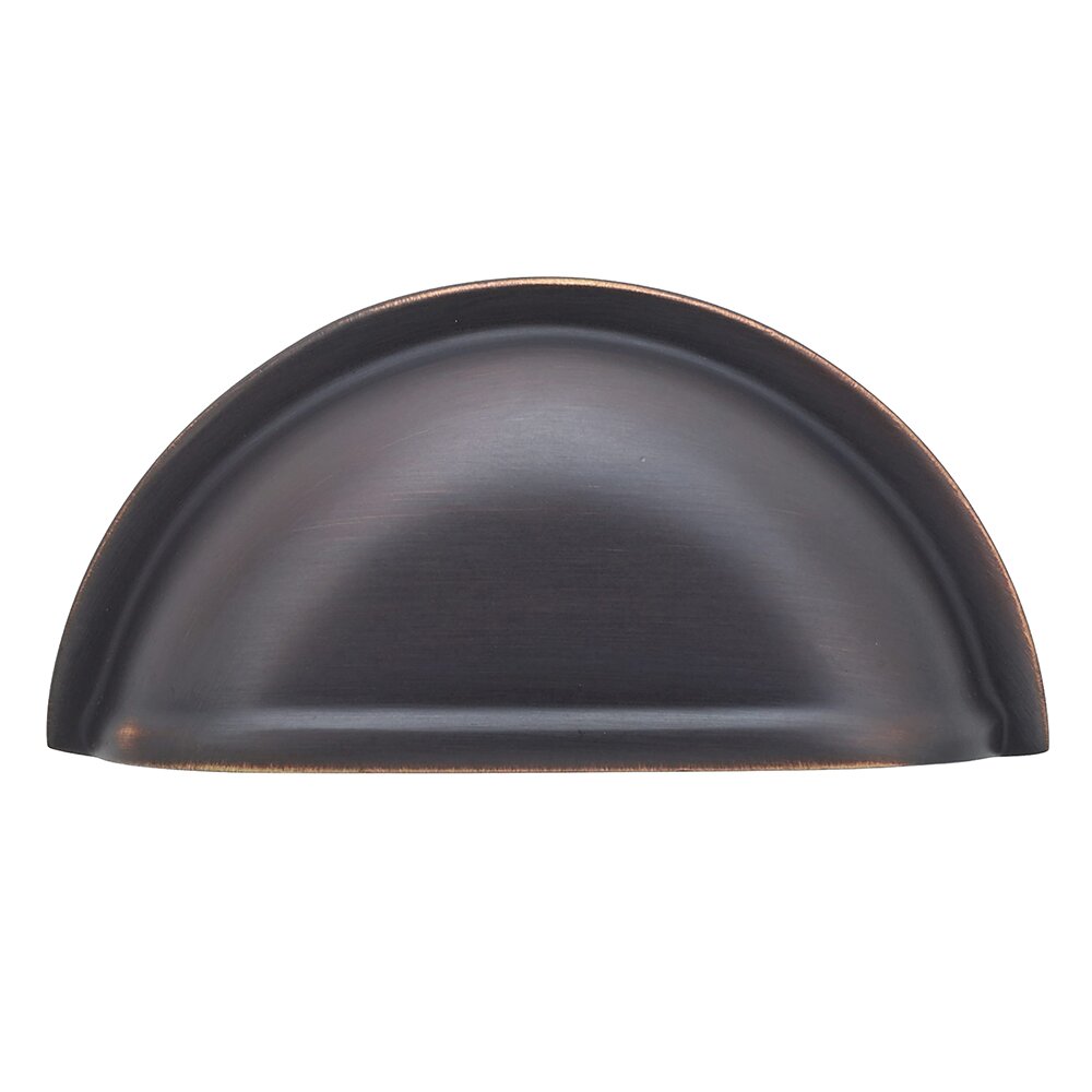 Richelieu 3" Centers Cup Pull in Brushed Oil Rubbed Bronze