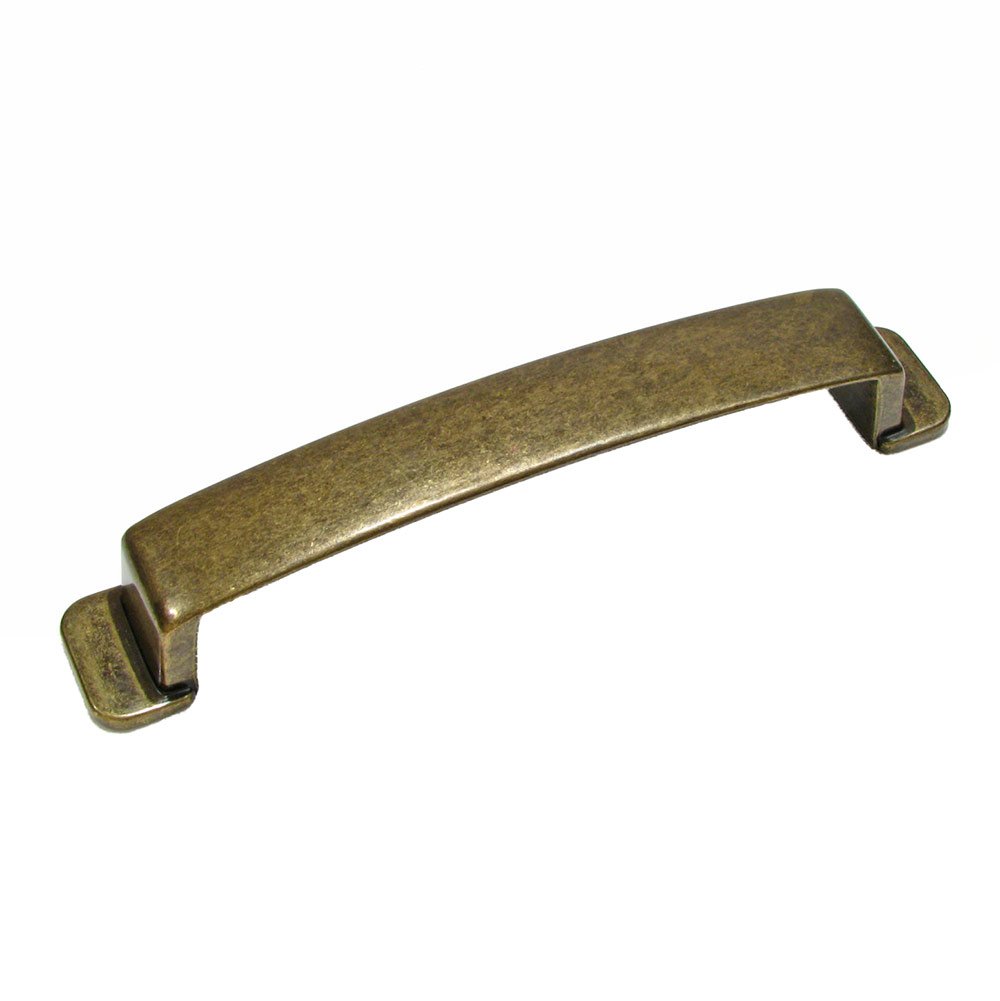 Richelieu 5" Centers Square Edge Pull in Burnished Brass