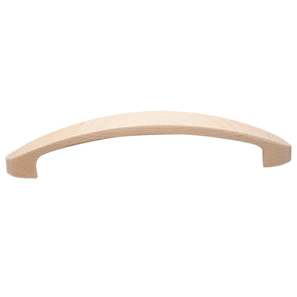 Richelieu 6 1/4" Centers Wooden Curved Handle in Unfinished Maple