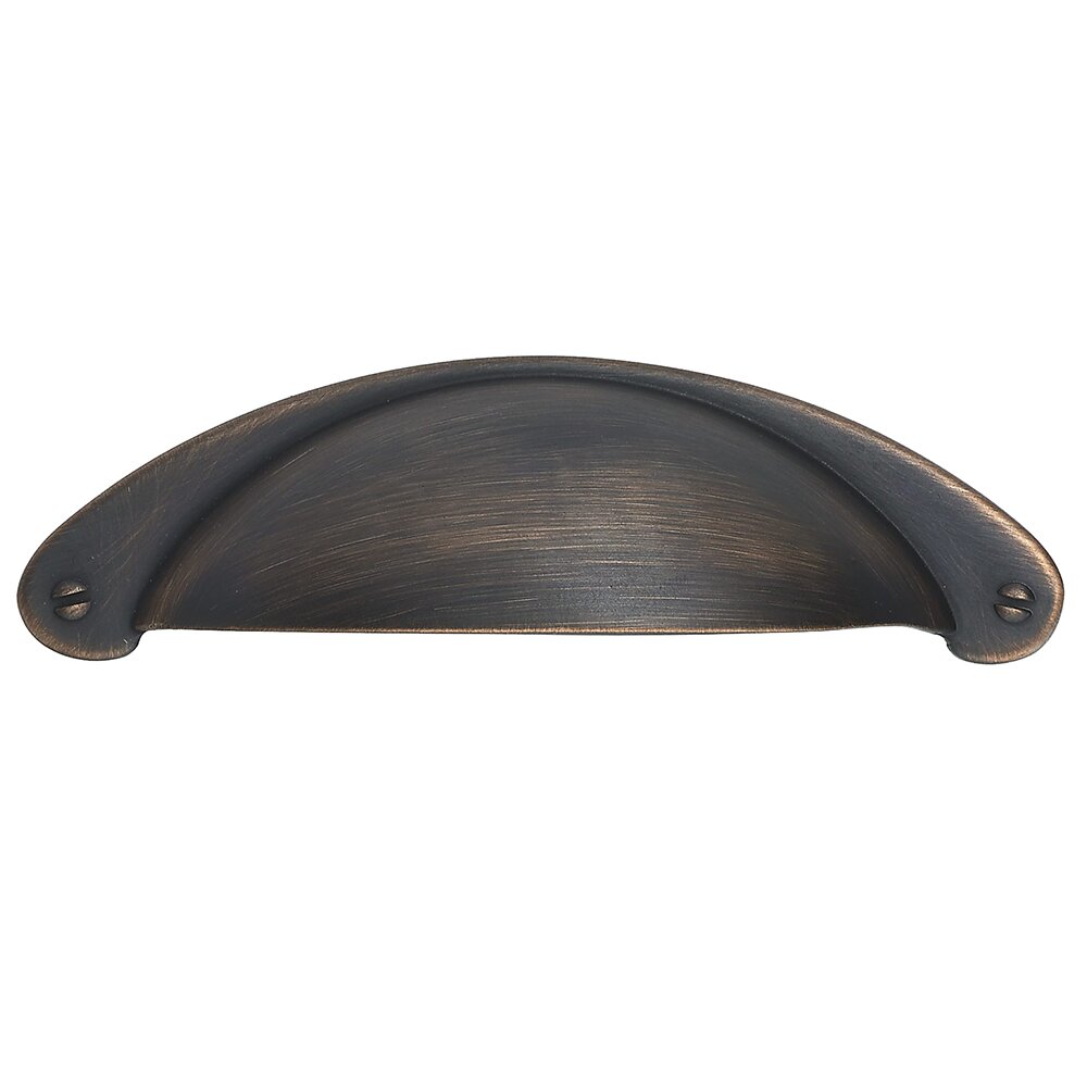Richelieu 3" Centers Cup Pull In Brushed Oil Rubbed Bronze