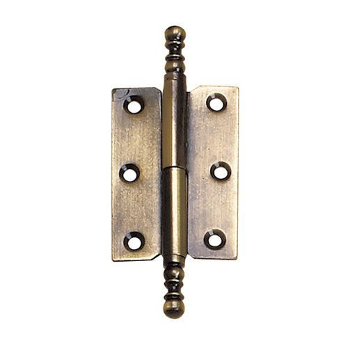 Richelieu 3 7/8" Long Right Handed Mortise Hinge with Ball Tip Finial in Antique English