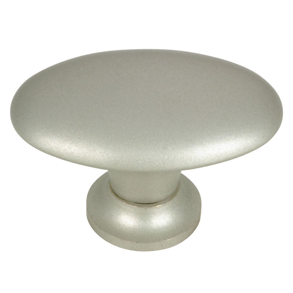 Richelieu 1 11/32" Long Ovaloid Knob in Brushed Nickel
