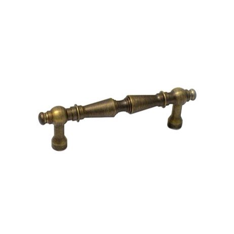 RK International 3" Center Plain Tapered Pull in Antique English