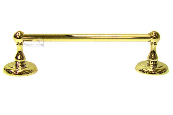 RK International 18" Towel Bar in Polished Brass