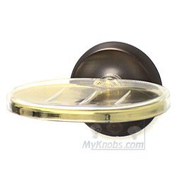 RK International Soap Dish in Two-Tone Oil Rubbed Bronze and Brass