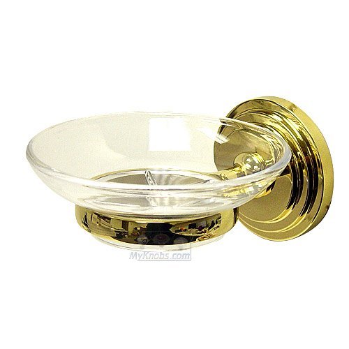 RK International Soap Dish in Polished Brass