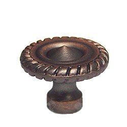 RK International 1 1/4" Rope at Edge Knob in Distressed Copper