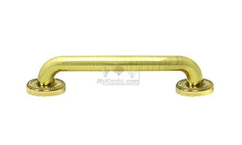 RK International 12" Grab Bar in Polished Brass