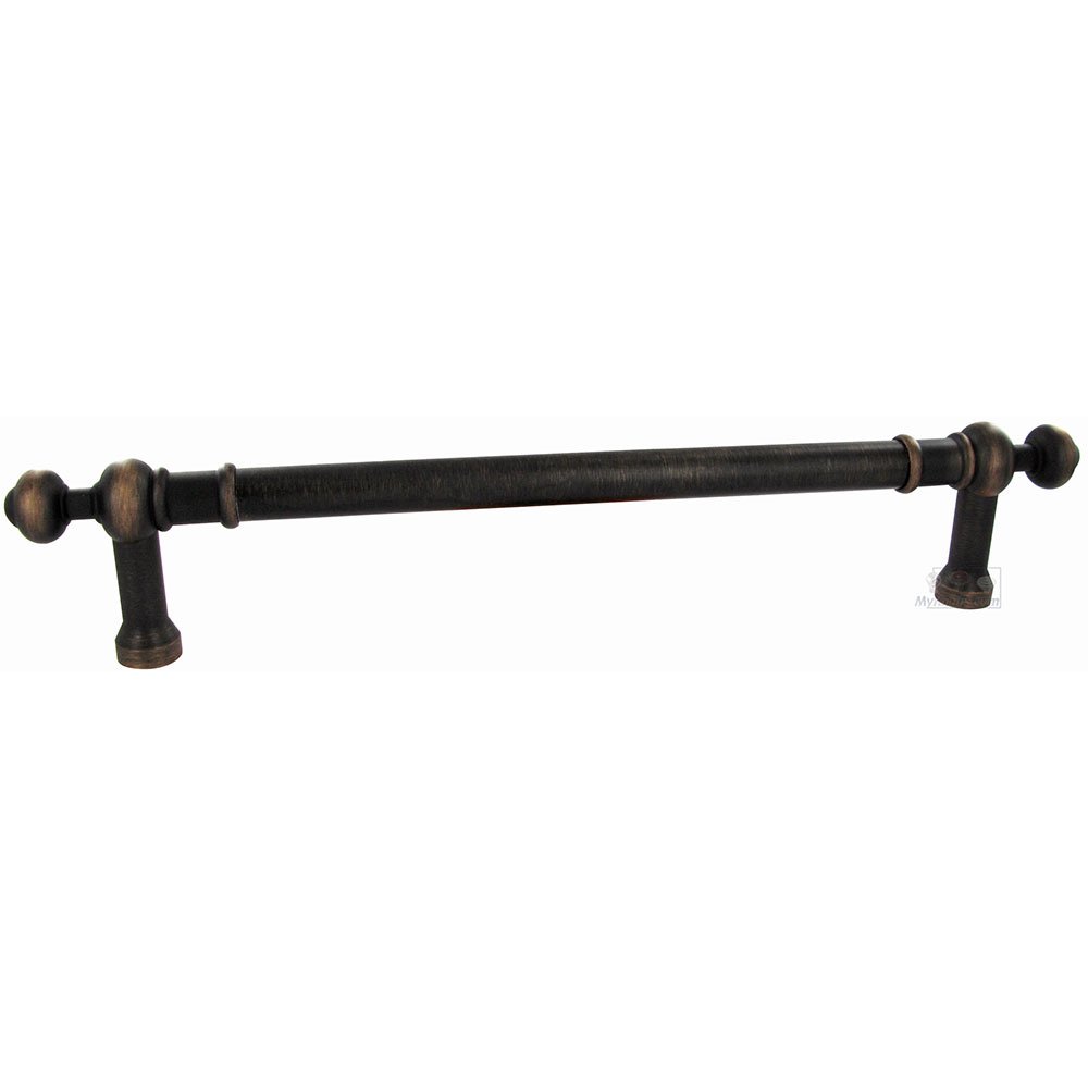 RK International 12" Centers Plain Appliance Pull with Decorative Ends in Valencia Bronze