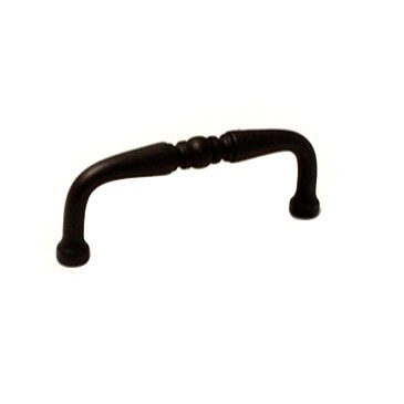 RK International 3" Centers Decorative Curved Pull in Oil Rubbed Bronze