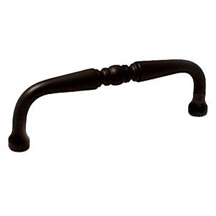 RK International 3 1/2" Center Decorative Curved Pull in Oil Rubbed Bronze