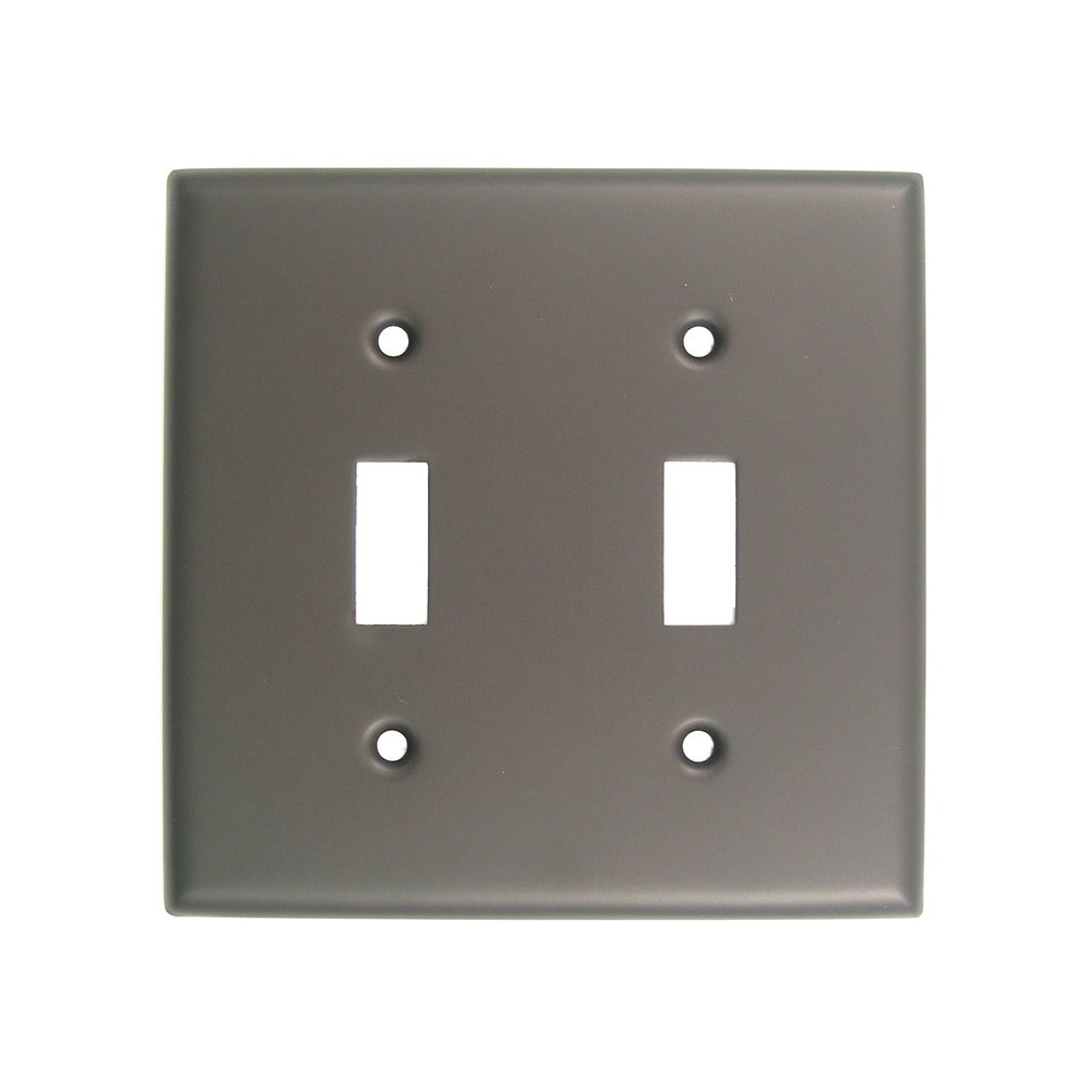 Rusticware Double Toggle Switchplate in Oil Rubbed Bronze