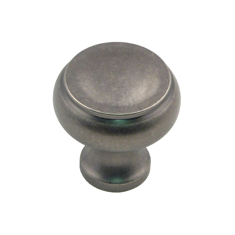 Rusticware 1 1/4" Diameter Small Rimmed Knob in Weathered Pewter