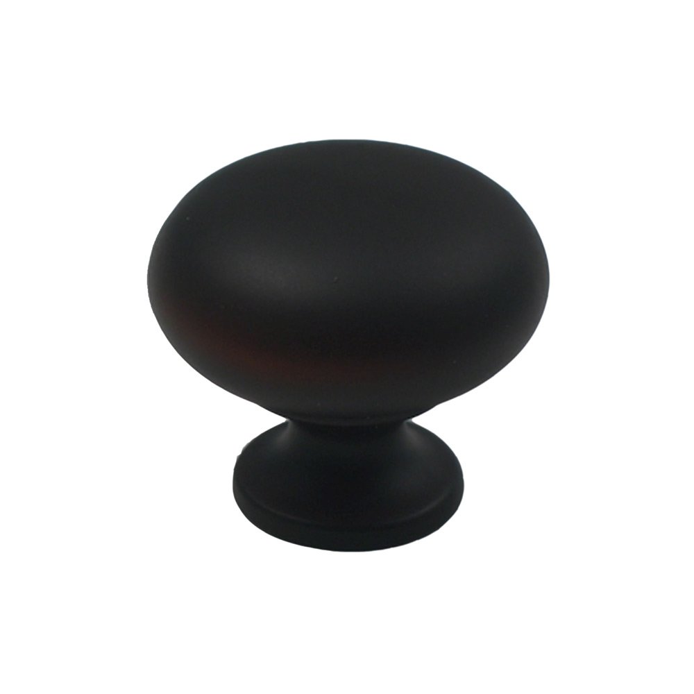 Rusticware 1 1/8" Diameter Plain Round Knob in Black