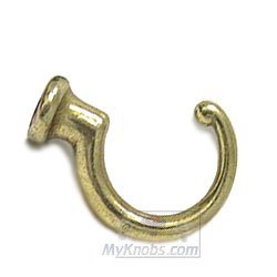 Smedbo 1 5/8" Loop Hook in Polished Brass