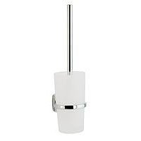 Smedbo Polished Chrome Wall Mount Frosted GlassToilet Brush