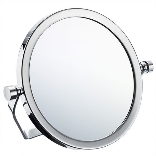 Smedbo 5X Magnified 6" Diameter Travel Mirror with Swivel Stand in Polished Chrome