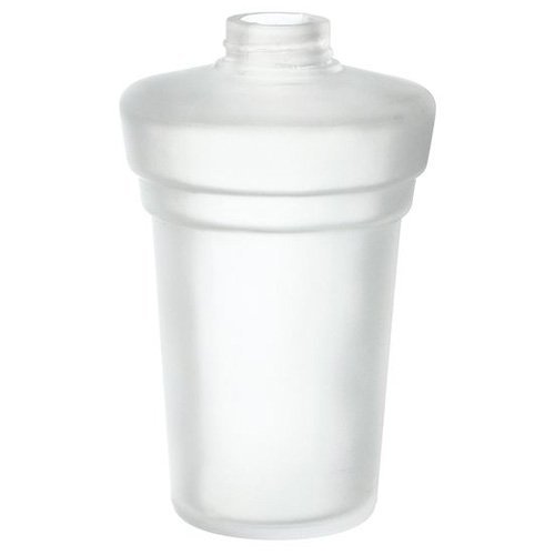 Smedbo Xtra 5" Tall Spare Soap/Lotion Pump Container in Frosted Glass