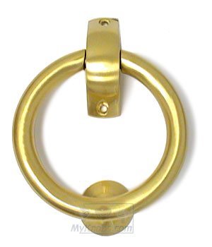 Smedbo Door Knockers Finnish Ring Knocker in Brushed Brass
