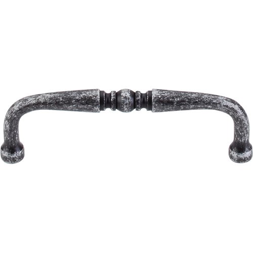 Top Knobs Pull 3 1/2" Centers in Black Iron