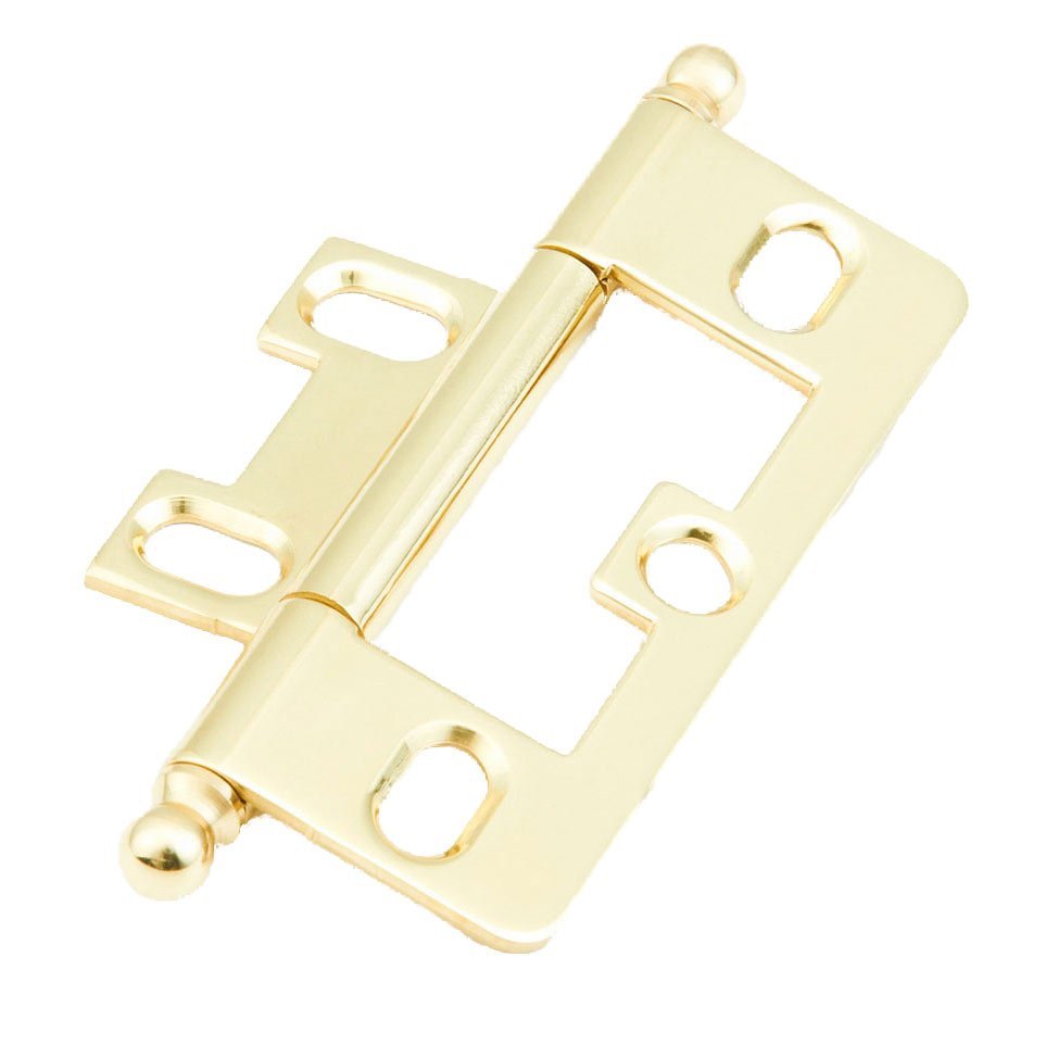 Schaub and Company Ball Tip Hinge in Polished Brass