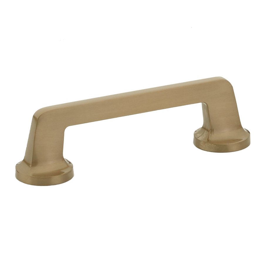 Schaub and Company 4" Centers Pull with Round Base in Brushed Bronze