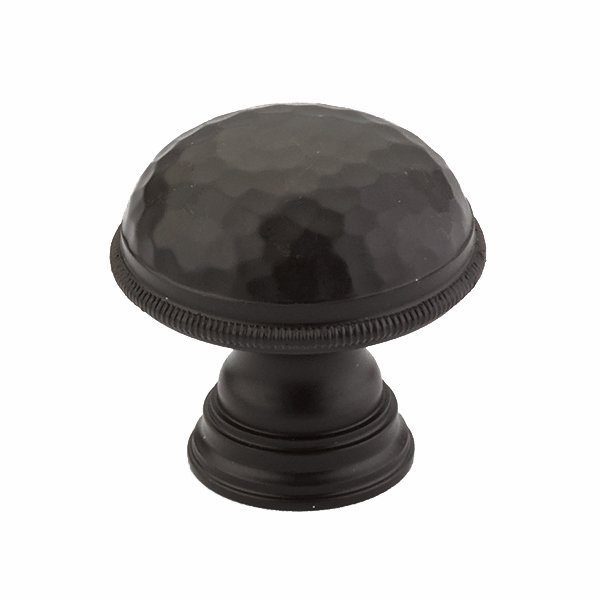 Schaub and Company 1 1/4" Diameter Hammered Knurled Edge Knob in Oil Rubbed Bronze