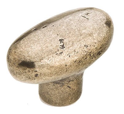 Schaub and Company Artifex Oval Knob in Italian Nickel