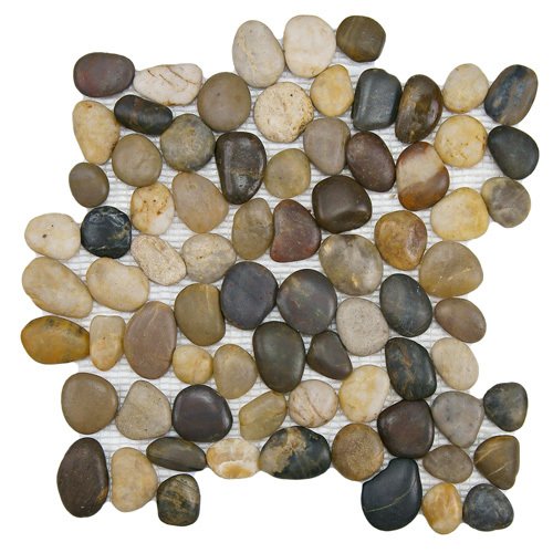 Stellar Tile Pebble & Stone Mosaic Tile in Multi